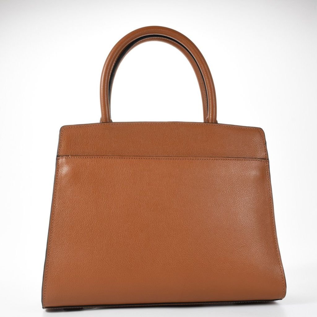 Bolsa Satchel Caramelo Couro Jorge Bischoff Caramelo
