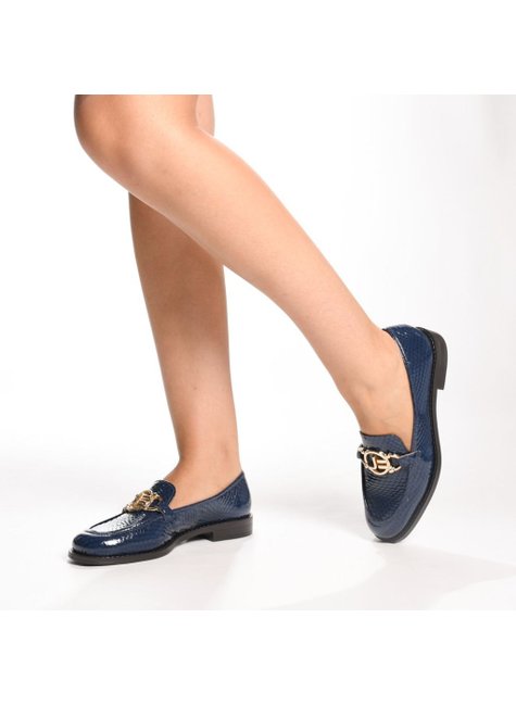 Loafer Couro Bovino Azul Jorge Bischoff Azul Marinho