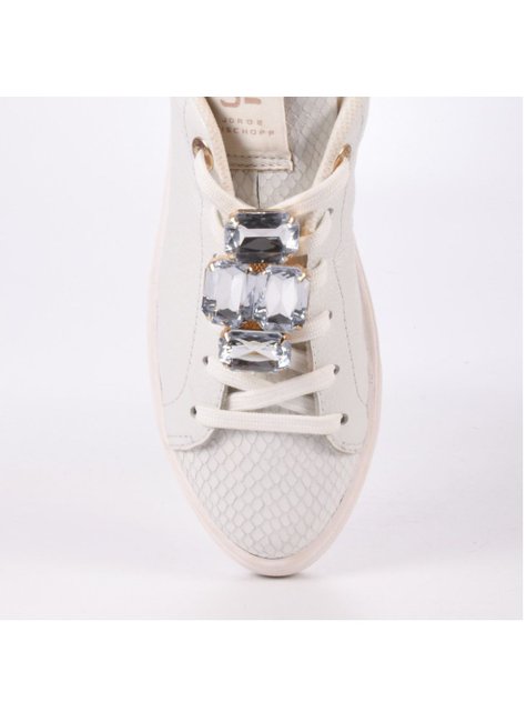 Tênis Branco Tenis Pedraria Jorge Bischoff Tênis Pedraria Branco - Main Image