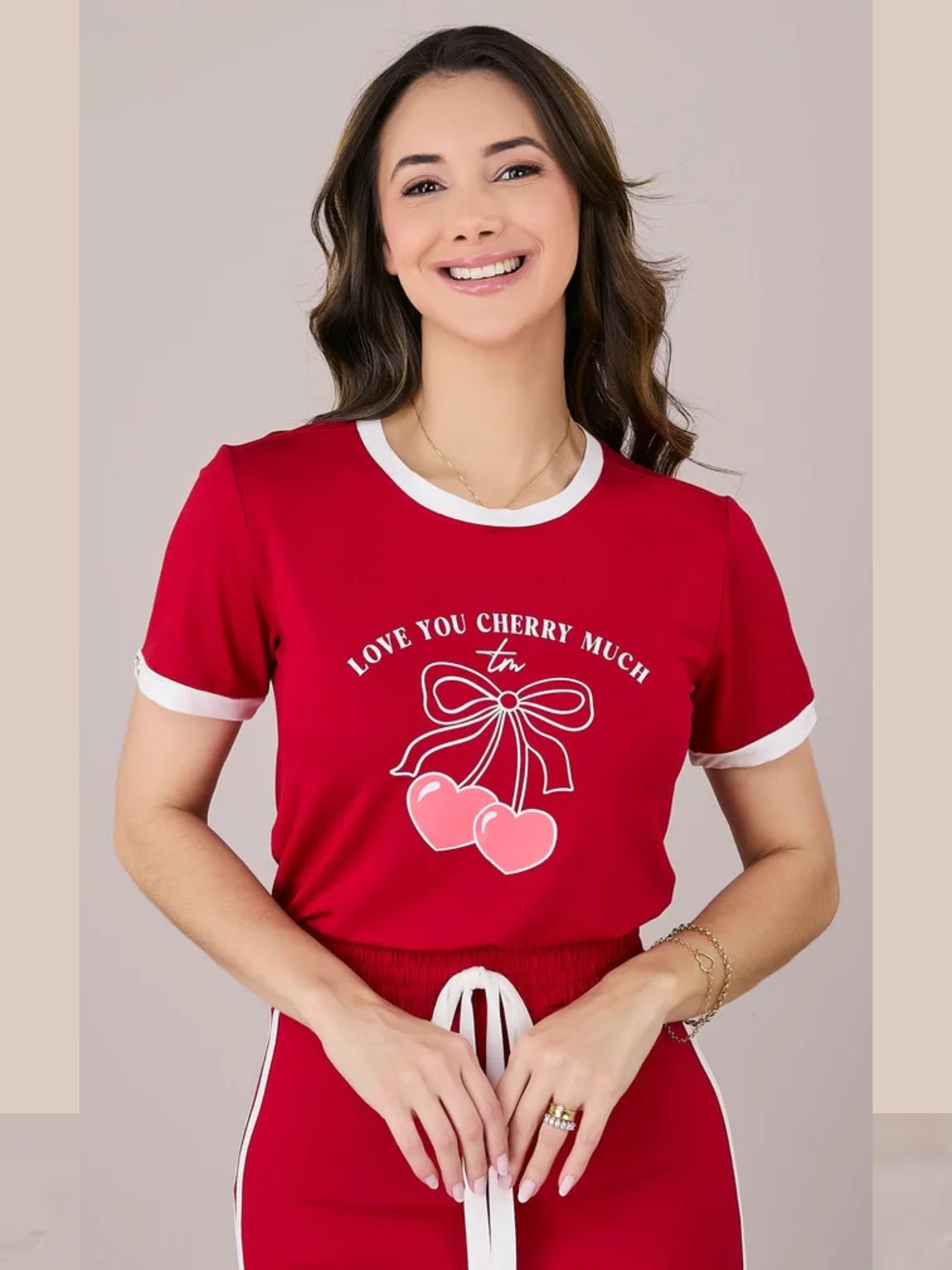 CONJUNTO LUISA TATA MARTELLO Vermelho