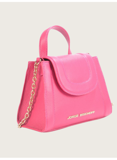 Bolsa Satchel Framboesa Jorge Bischoff - Rosa