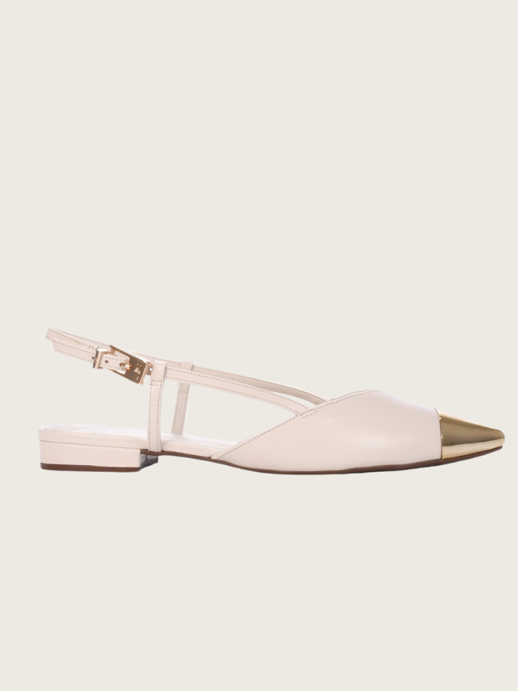 Slingback com Bico Metalizado Jorge Bischoff