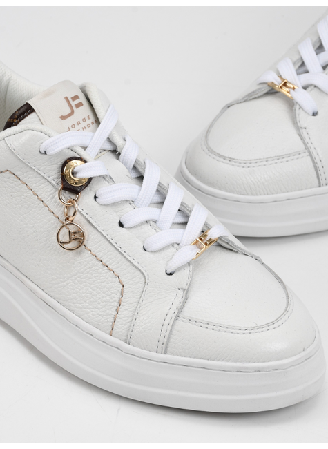 Tênis Branco detalhe Monograma Jorge Bischoff - Branco