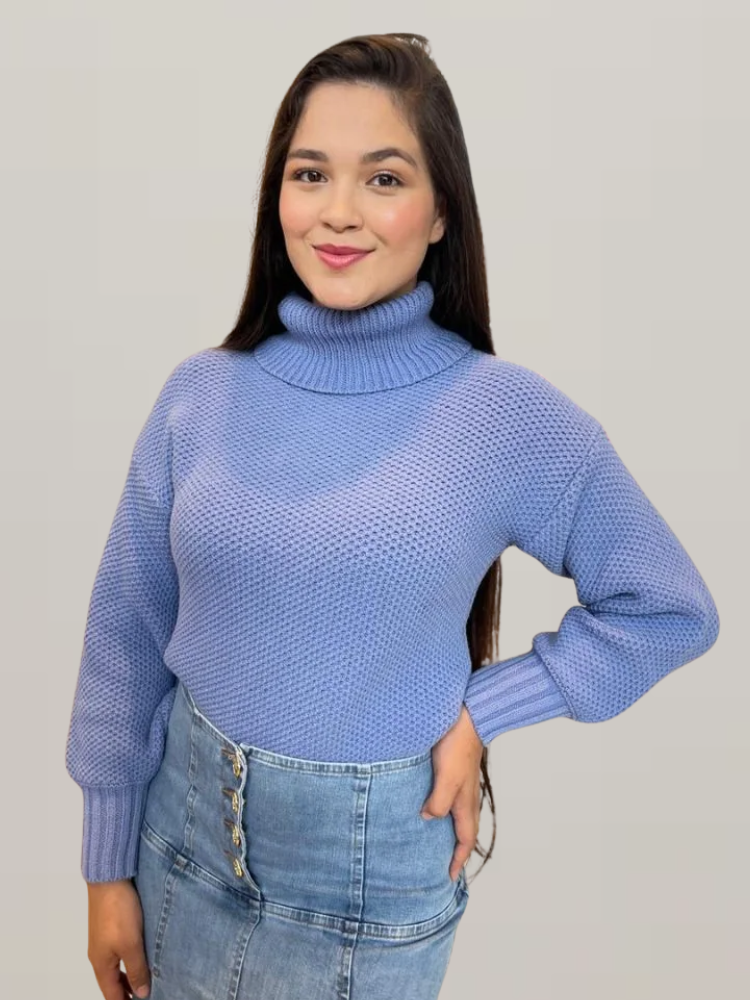 Blusa Tricô Gola Alta Ambicione Anselmi